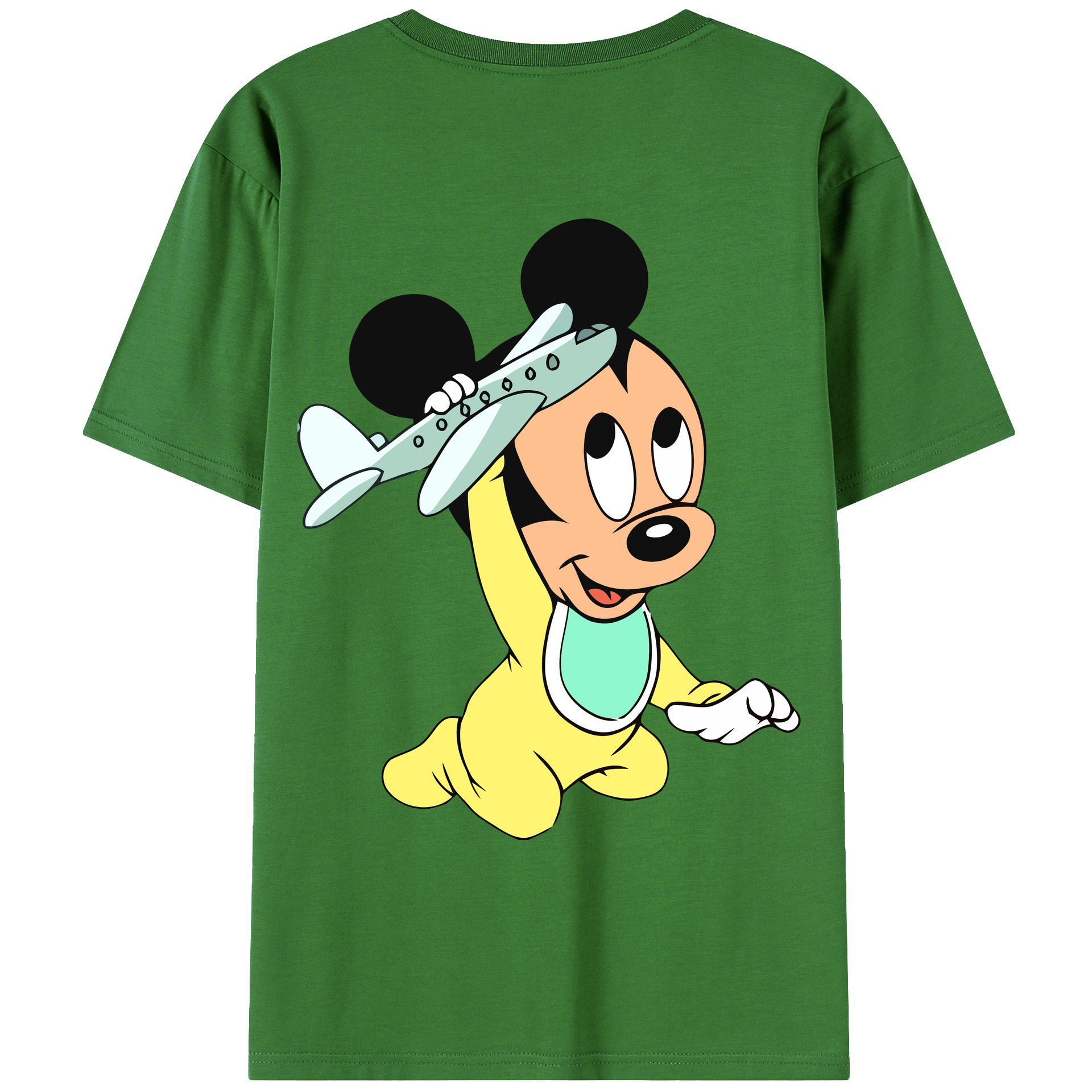 （画像用） ミッキーマウス Mickey Mouse レディース半袖Tシャツ(バックプリント)